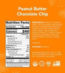 Peanut Butter Chocolate Chip - Protein Bars